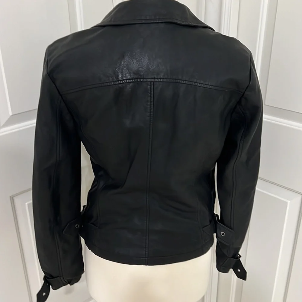 Max studio faux leather biker jacket - Picture 5 of 7